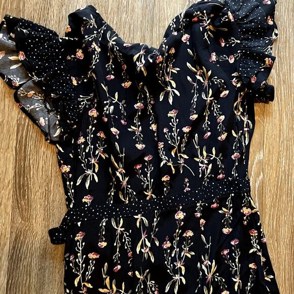 LIKELY Melanie Flared Ruffle Midi Dress Size 2 - Picture 8 of 10